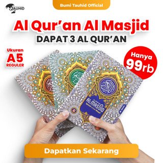 Mushaf Al Quran Al Masjid A5 Khat Bombay Waqaf  Al qur'an Beli Satu Dapat 3 Alquran SoftCover