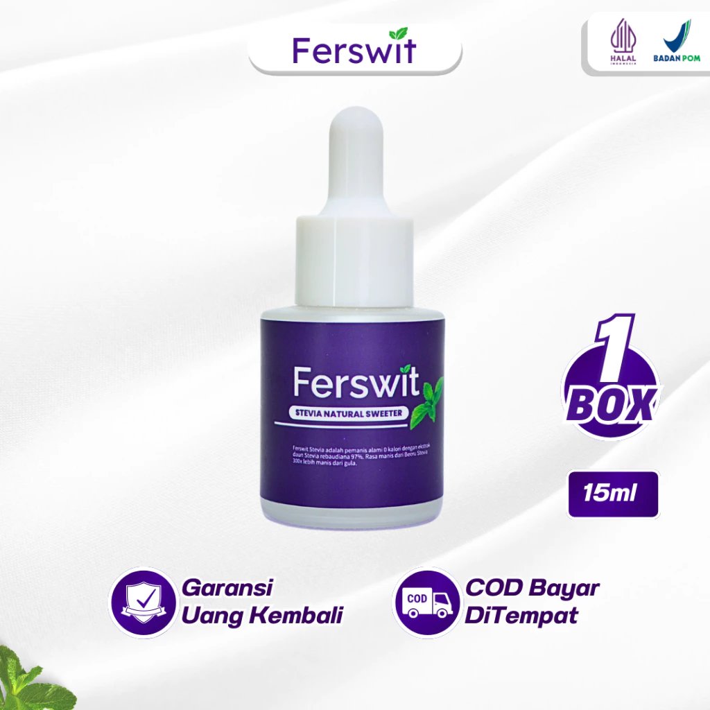 Ferswit Pemanis Alami Gula Tetes Stevia 100% Original